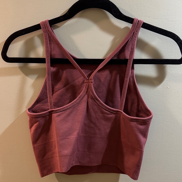 Athleta Ribbed Mauve Tank Top - Picture 3 of 3